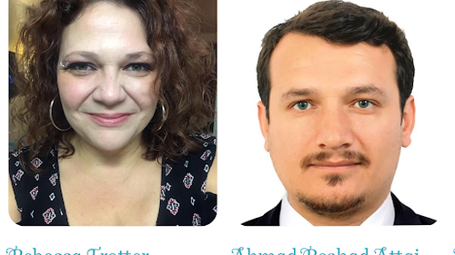 Фотографии Ребекки Троттер и Ахмада Решада Аттаи на сайте FFTA.